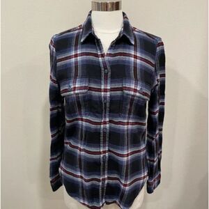 American Eagle Ahh-mazingly Soft Flannel Shirt Women’s Medium Blue Plaid